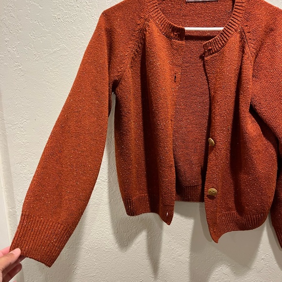 The Veil Orange Cardigan Size M - Picture 5 of 13